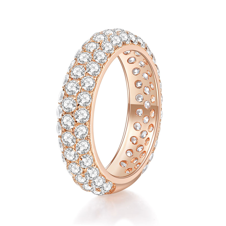 Moissanite Lady Lynsey 8ct 14k White Gold Moissanite Eternity Ring for Women
