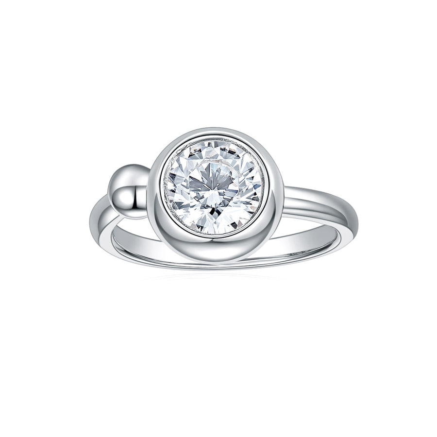 14k Rose Gold 1CT TGW Cushion Moissanite and Diamond Halo Engagement Ring
