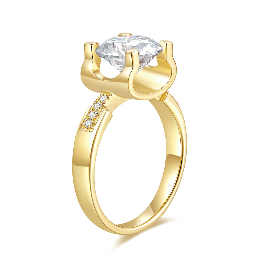 2 Carat Moissanite Ring by Cross Rainbow New Style