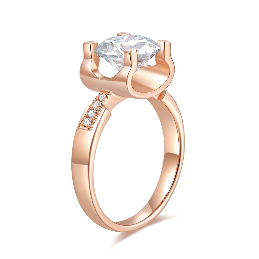 2 Carat Moissanite Ring by Cross Rainbow New Style