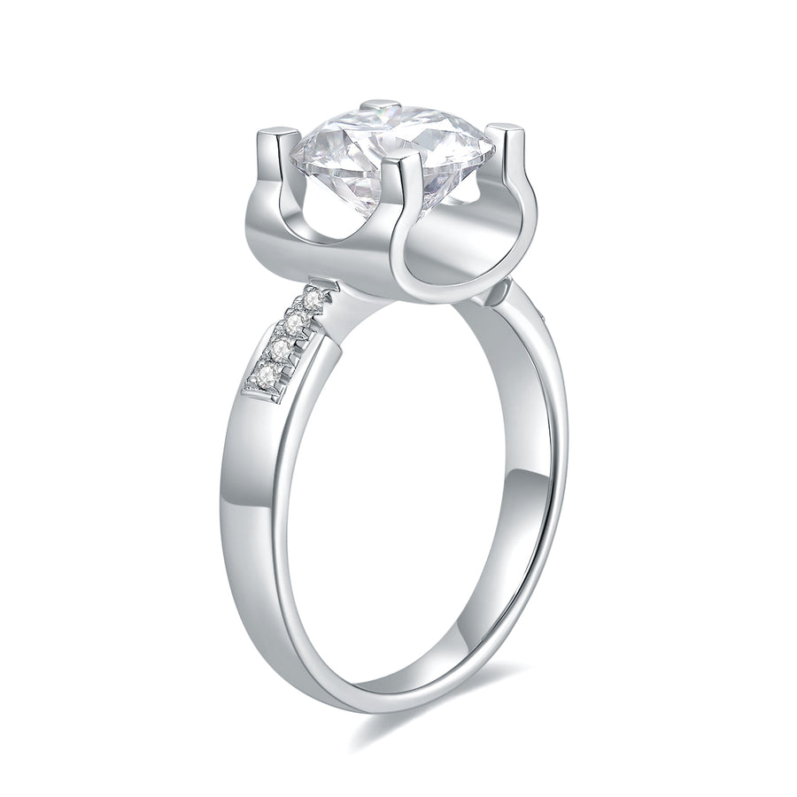 2 Carat Moissanite Ring by Cross Rainbow New Style