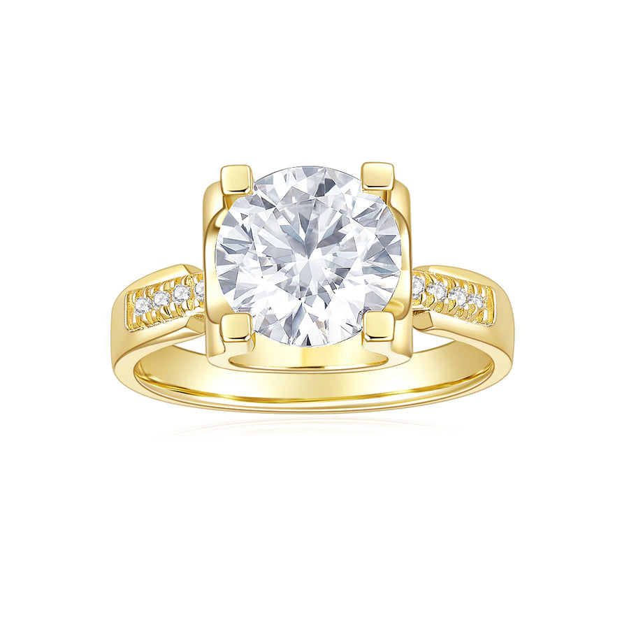 2 Carat Moissanite Ring by Cross Rainbow New Style