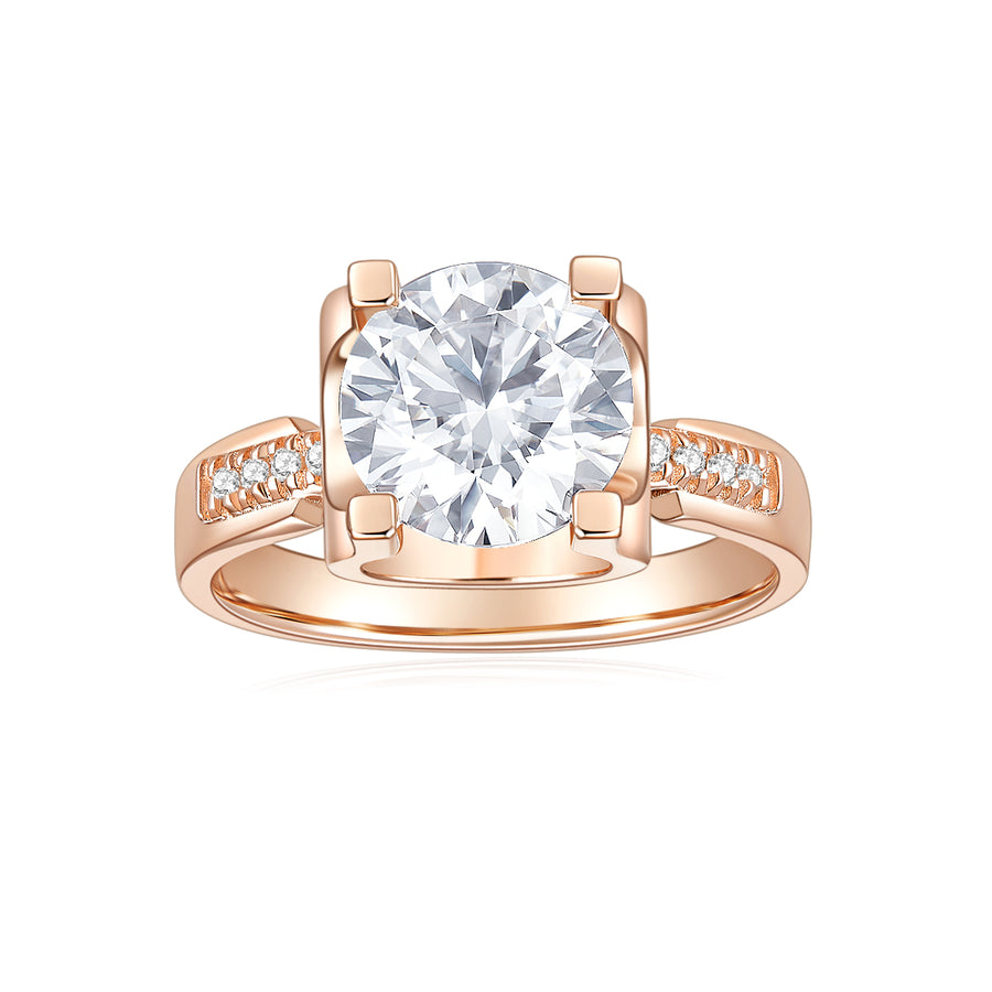 2 Carat Moissanite Ring by Cross Rainbow New Style