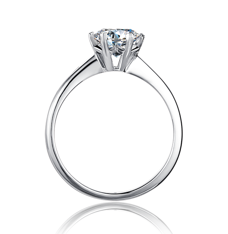 Moissanite Diamond, 925 Sterling Silver Ring, Promise Ring, Engagement Ring, Wedding Gift Classic Jewelry