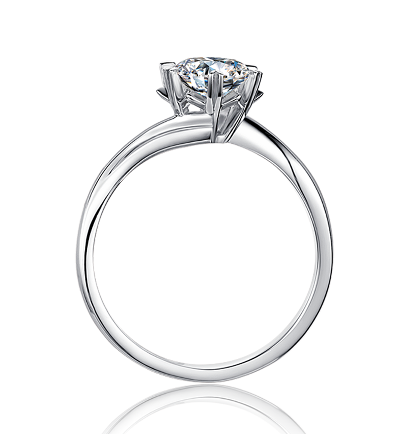 Sterling Silver 1.0CTW 6.5MM Tinted Moissanite Three Stone Engagement Ring Wedding Band