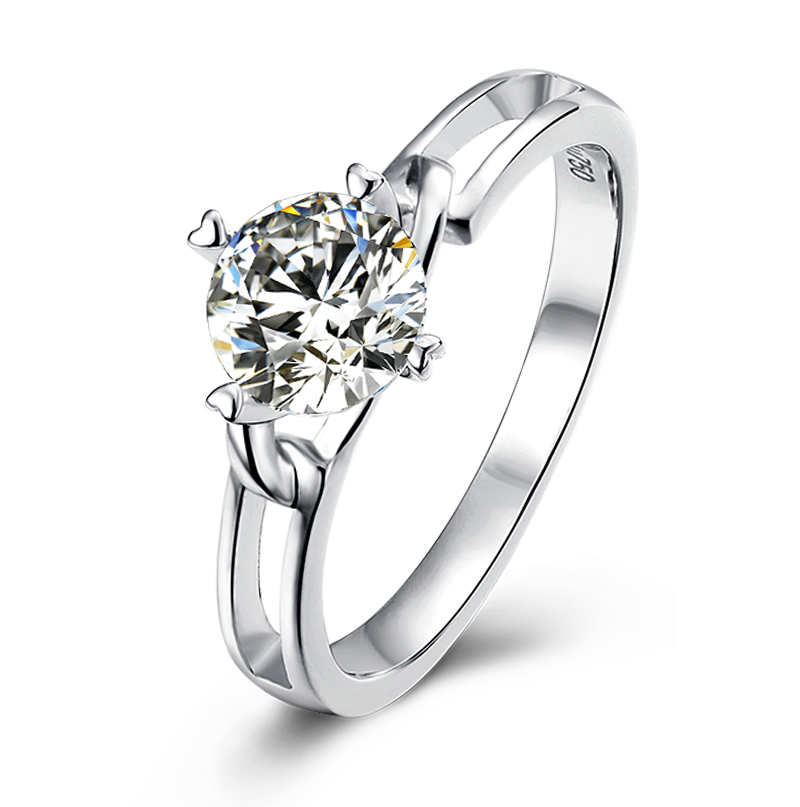 1CTW 6.5mm Moissanite Half Eternity Wedding Band Guard Ring for Women