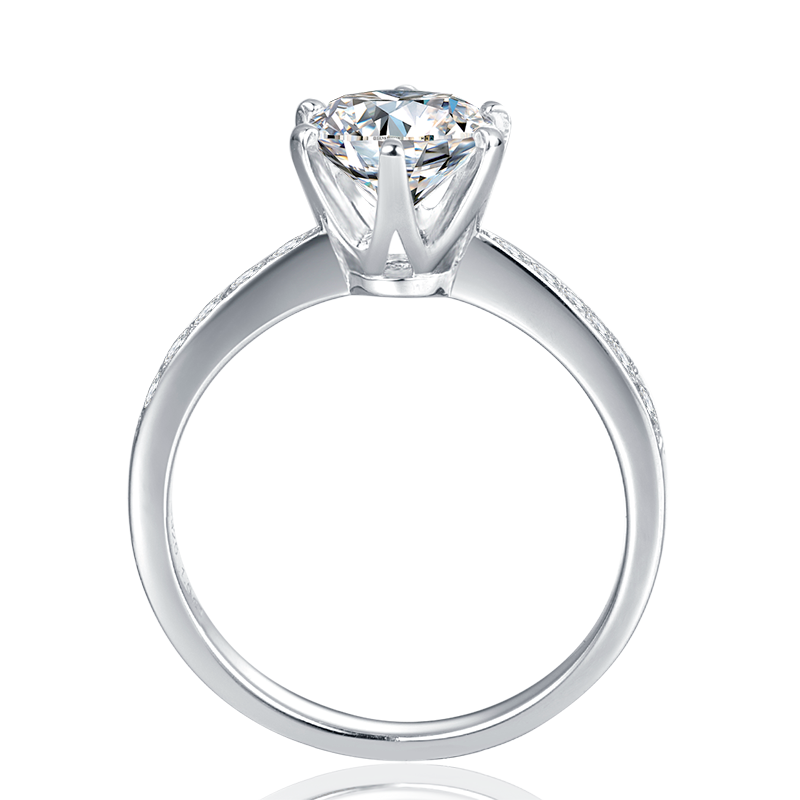 Classic 925 Sterling Silver Heart 1.5ct Moissanite Wedding Engagement Cocktail topaz Gemstone Rings  for Women Jewelry