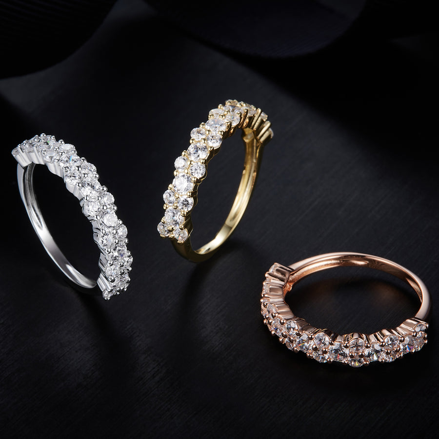 Moissanite Rings Near Me from Cross Rainbow® Engagement Ring, 2.00cttw DEW