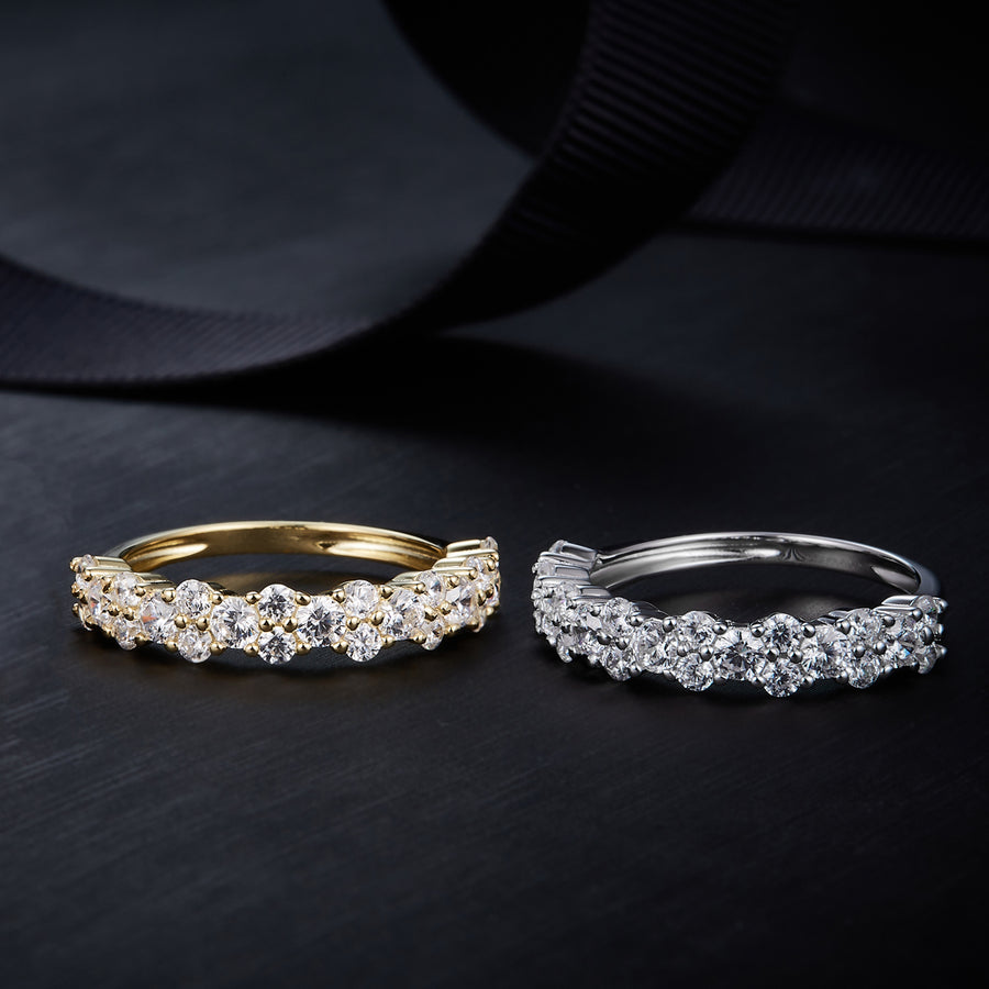 Moissanite Rings Near Me from Cross Rainbow® Engagement Ring, 2.00cttw DEW