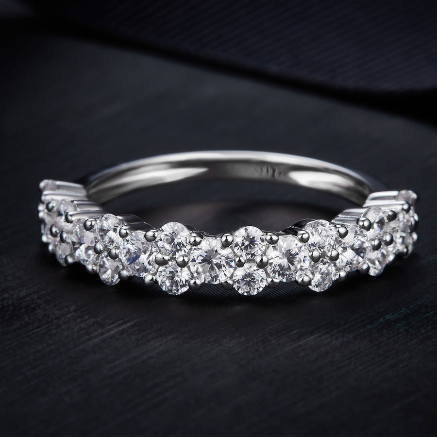 Moissanite Rings Near Me from Cross Rainbow® Engagement Ring, 2.00cttw DEW