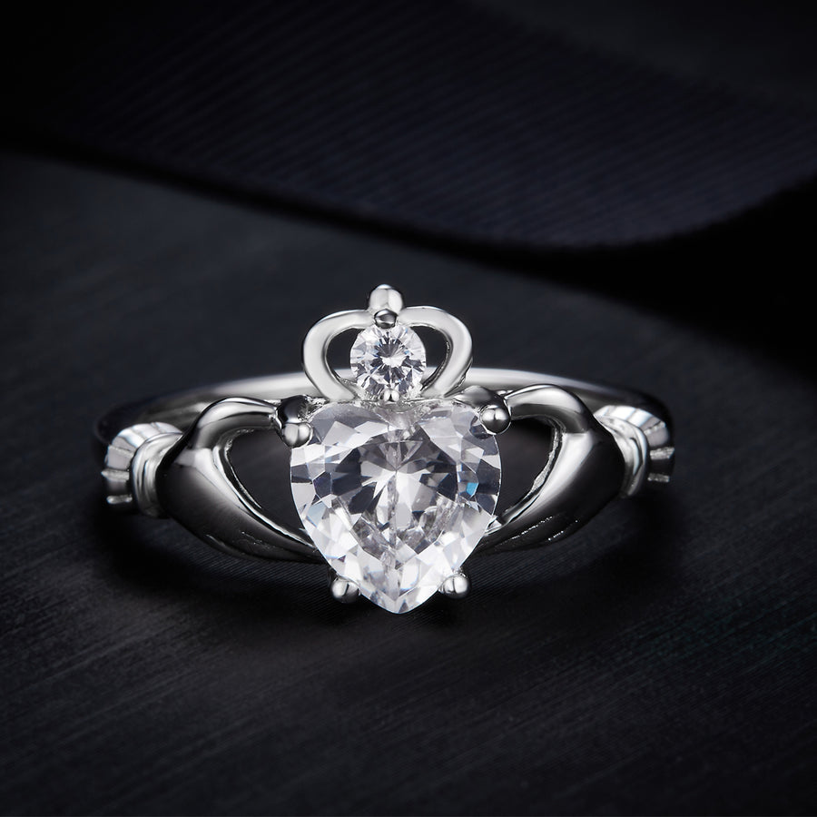 Moissanite Ring New Arraival from Cross Rainbow® Jewelry,HT7×7MM*1, 1.2ct