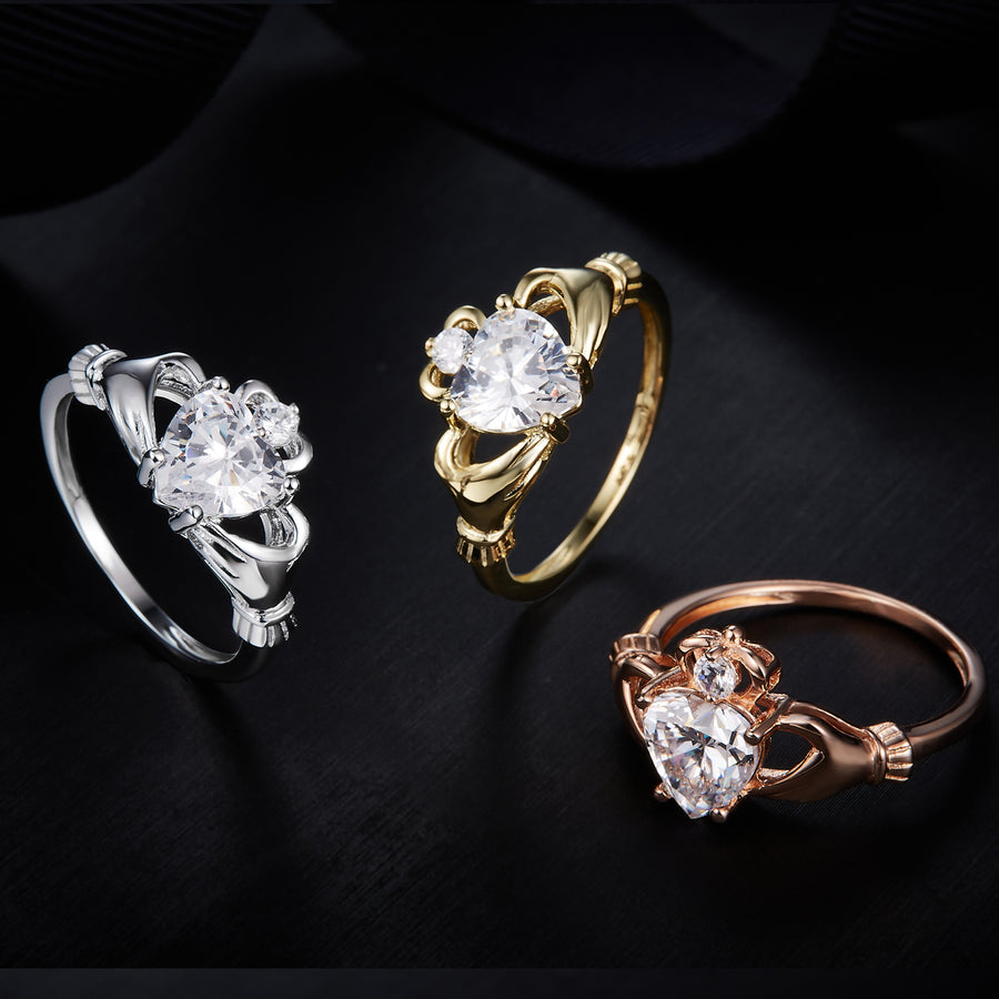 Moissanite Ring New Arraival from Cross Rainbow® Jewelry,HT7×7MM*1, 1.2ct