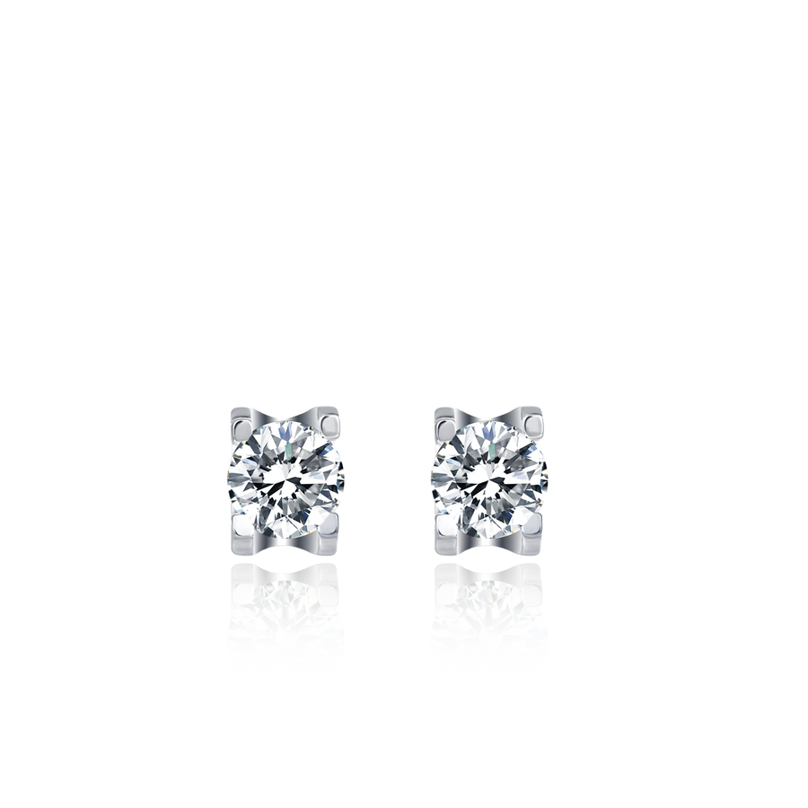Moissanite Jewely Set:Moissanite Necklace and Earrings Certified Diamond For Womens 2 CT Moissanite Diamonds (VVS1 Clarity, D-E-F Color) Round Brilliant Shape Cut