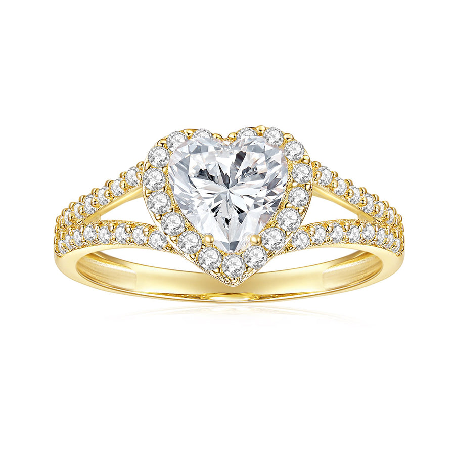 Colorless DEF 8*8MM-2ct VVS1 Four Prong Wishbone Solitaire Engagement Ring