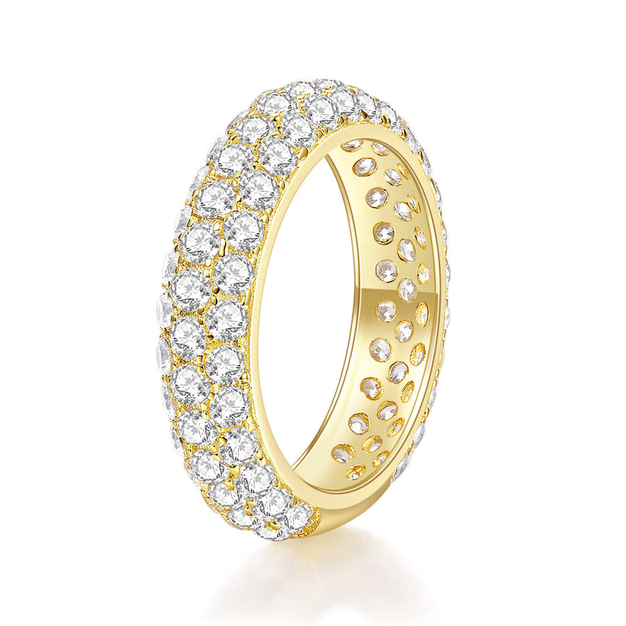 Moissanite Lady Lynsey 8ct 14k White Gold Moissanite Eternity Ring for Women