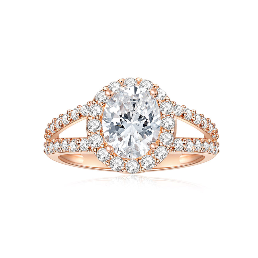 Moissanite Wedding Ring for Women Bridal Rings 2 CTW 14k White Gold (DEF/VS)