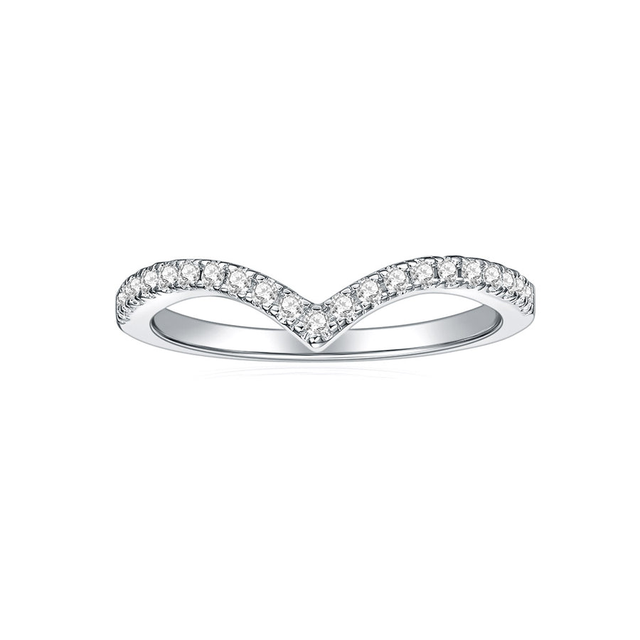 Moissanite Ring for Women Heart Ring 14K Rose Gold Diamond Engagement Ring