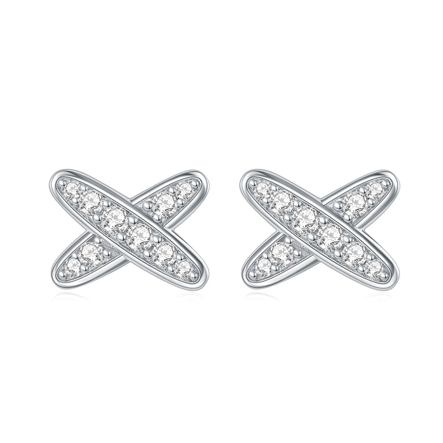 14k Yellow Gold Moissanite Butterfly Earrings two lines with together Earring for Women