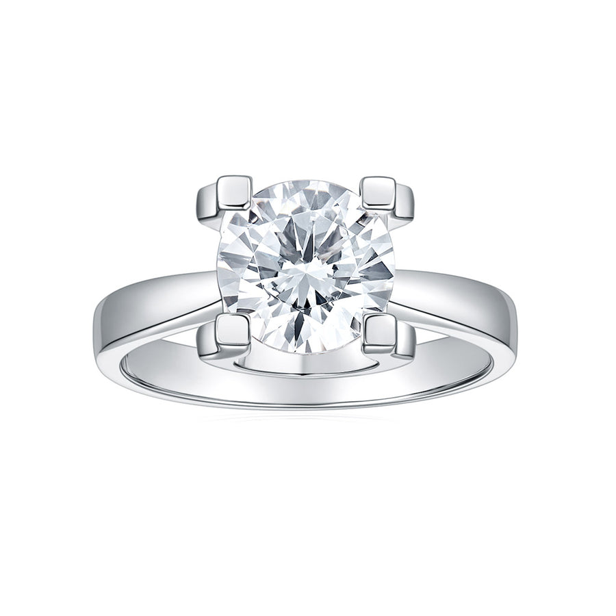 Moissanite Engagement Ring Classic 1 CTW 14k Rose Gold