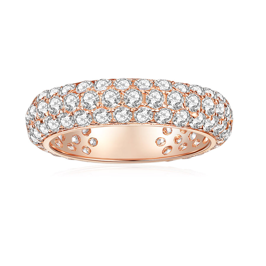 Moissanite Constance Diamond Ring Super Premium Colorless Round Moissanite Engagement Wedding Ring for Women
