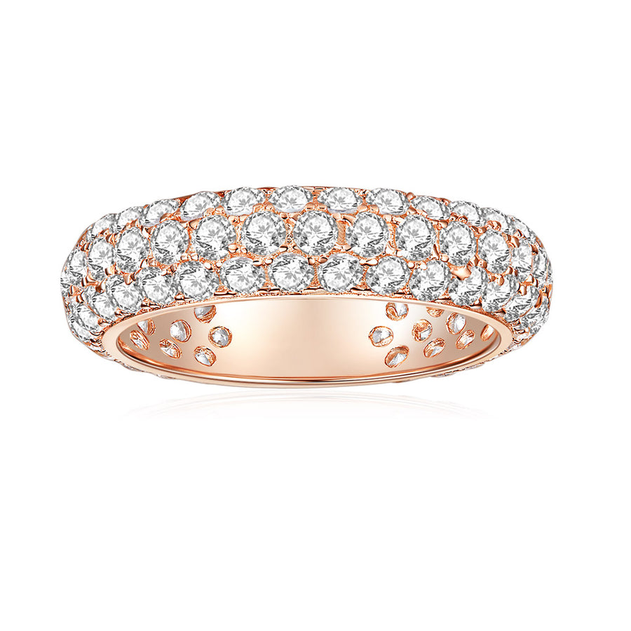 Moissanite Lady Lynsey 8ct 14k White Gold Moissanite Eternity Ring for Women