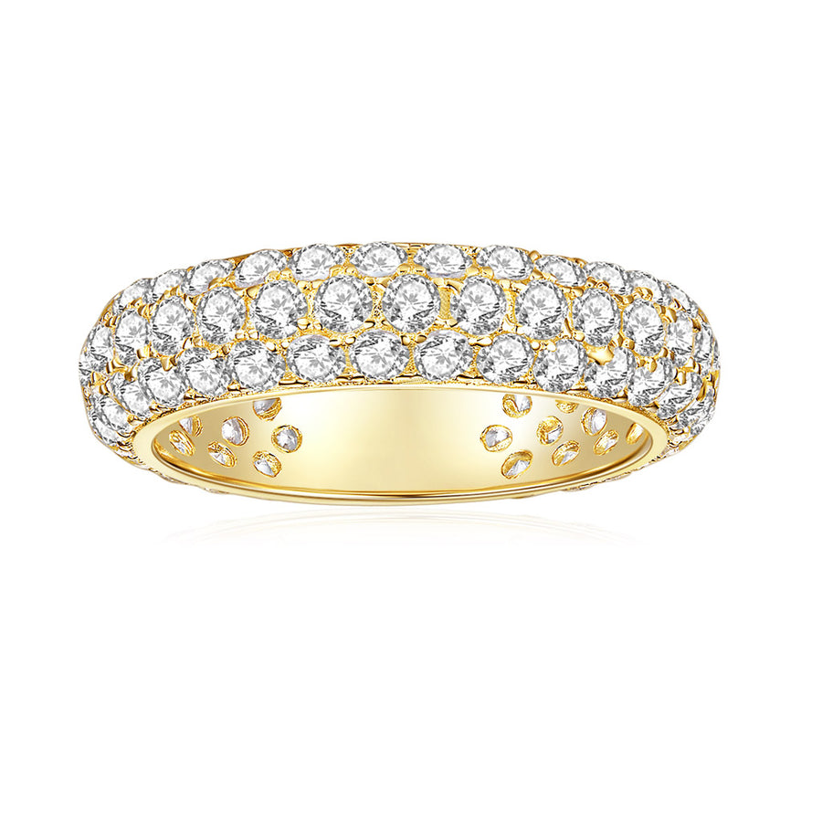 Moissanite Lady Lynsey 8ct 14k White Gold Moissanite Eternity Ring for Women